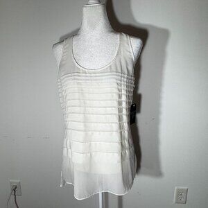 NWT - Women's GUESS White Sleeveless Top - Size Medium